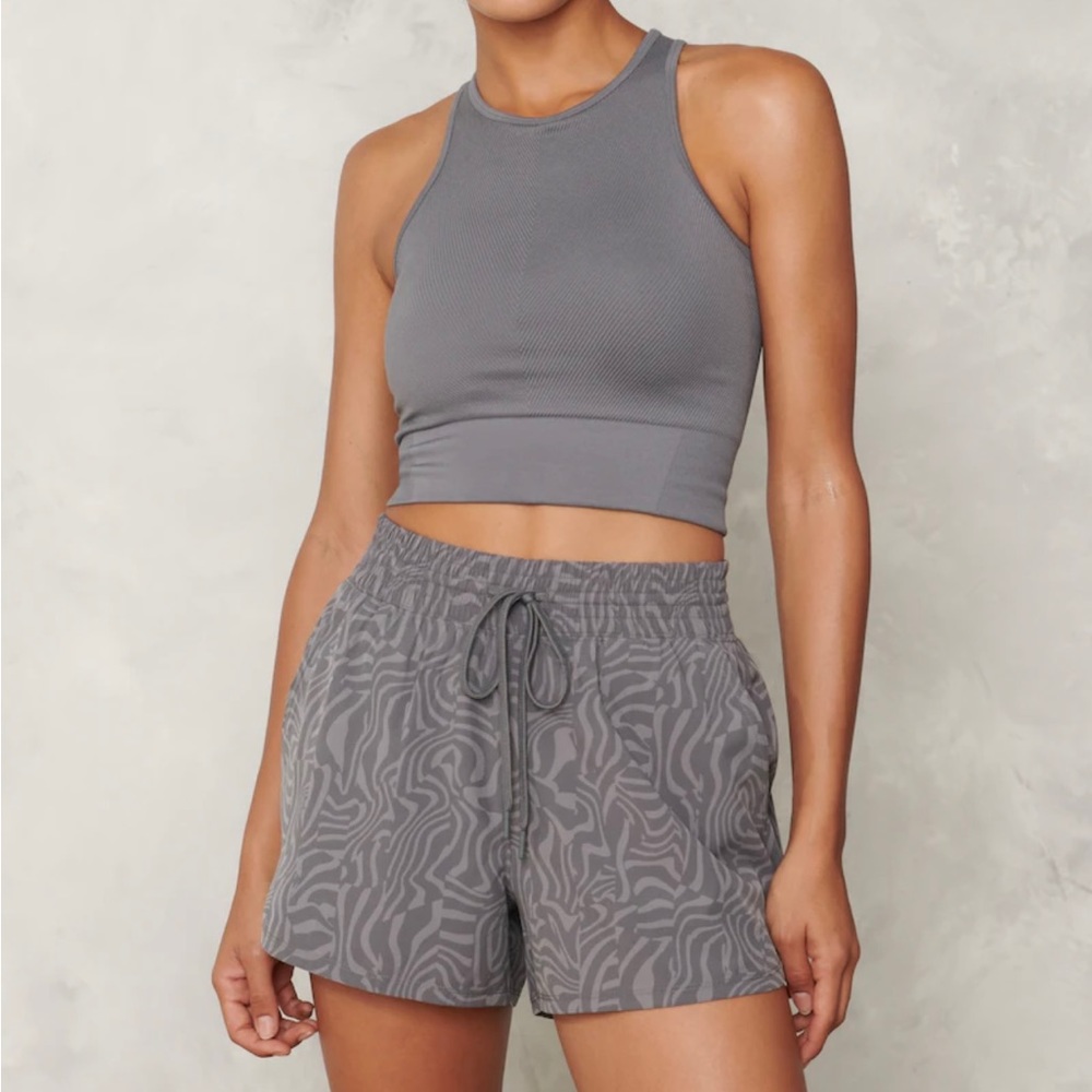 Women’s Gray Abercrombie YPB seamlessCORE Ribbed Scuba Tank